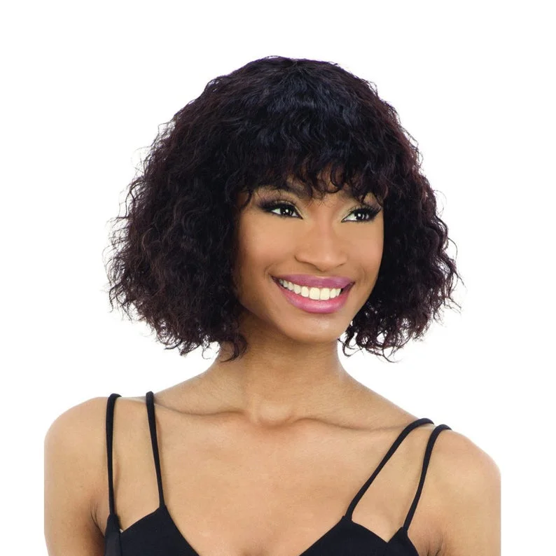 real person hair ring striking band-SHAKE N GO Naked Brazilian Natural 100% Human Hair Wig WHITNEY