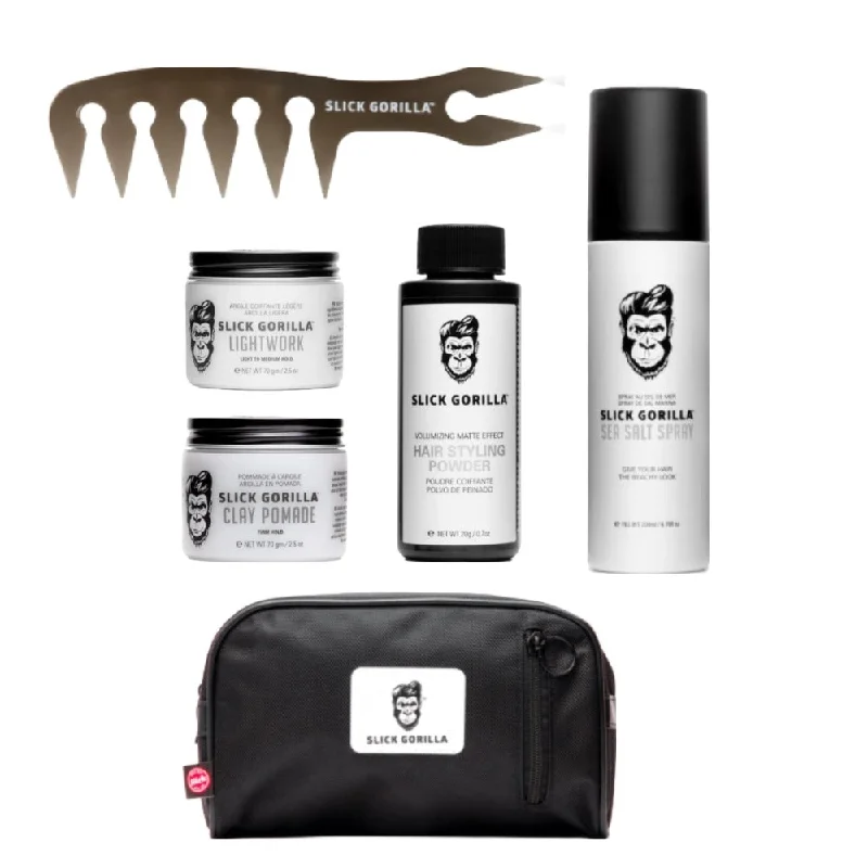 Slick Gorilla 6pc Ultimate Hair Care Value Set for Men