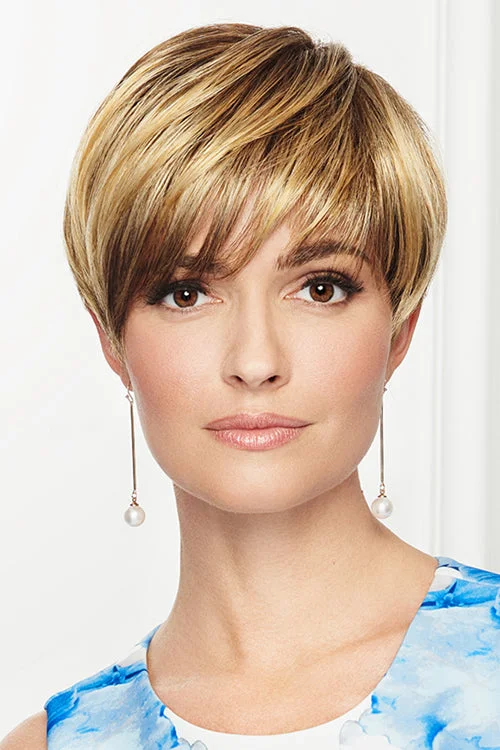 Synthetic wigs for elderly women-So Stylish Synthetic Wig by Gabor | Short, Wavy | Basic Cap