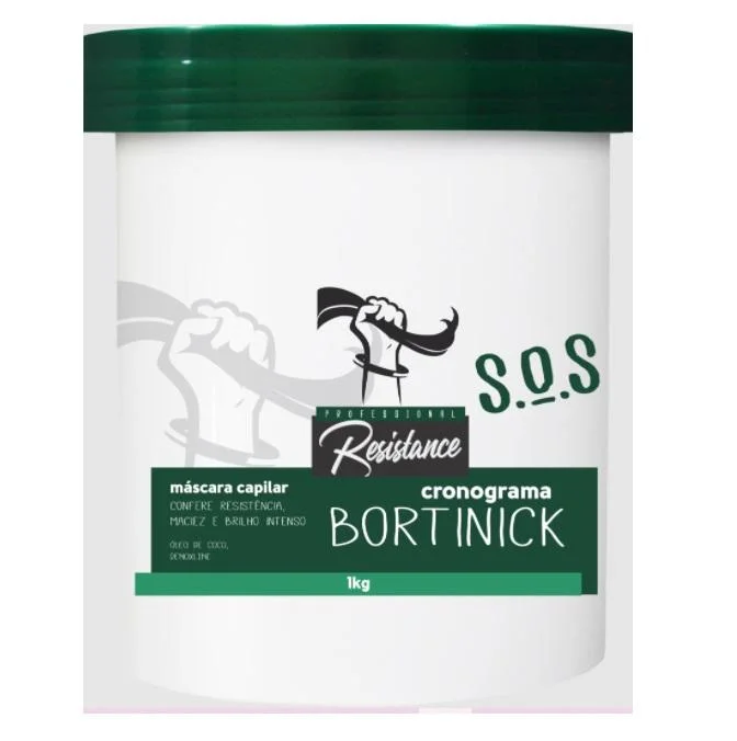 Hair care products for newborns-SOS Bortinick Schedule Coconut Oil Resistance Hair Mask 1Kg - Resistance