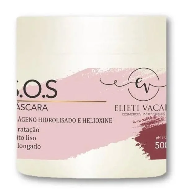 Best hair care for hair thickness-SOS Collagen Helioxyne Silkiness Smooth Treatment Mask 500g - Elieti Vacari