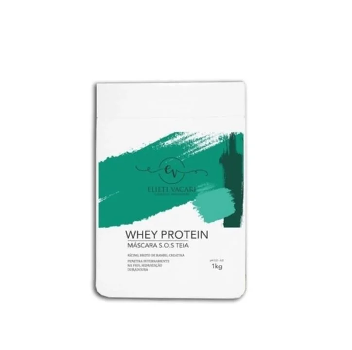 Hair care routine for tight waves-SOS Whey Protein Web Effect Rícino Bamboo Creatine Hair Mask 1kg - Elieti Vacari