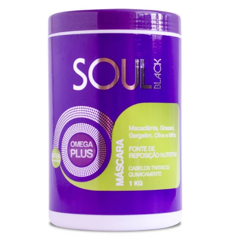 How to care for thin bouncy curls-Soul Black Omega Plus Hair Mask 1000G - ASP