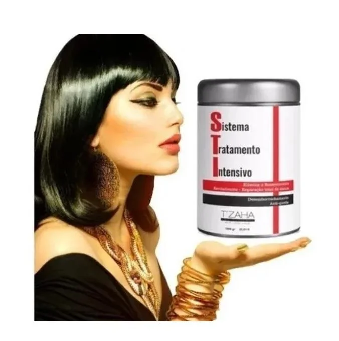 Hair care routine for dry kinky hair-STI 3 Minutes Intensive Treatment System Moisturizing Hair Mask 1Kg - T'Zaha