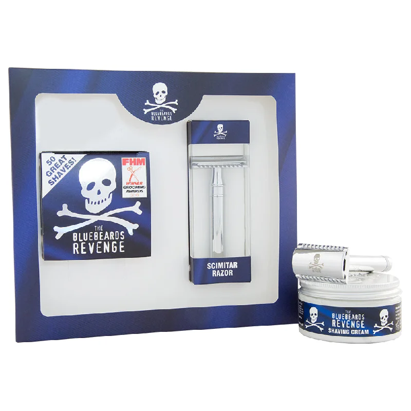 Scalp calm cream-The Bluebeards Revenge Shaving Cream & Scimitar Kit