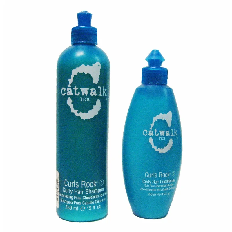 Blowout mist-Tigi Catwalk Curls Rock Curly Hair Shampoo And Conditioner Duo