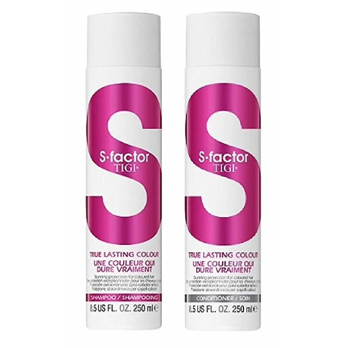 Frizz soothing lotion-TIGI S Factor True Lasting Colour Shampoo and Conditioner 8.5 oz Duo