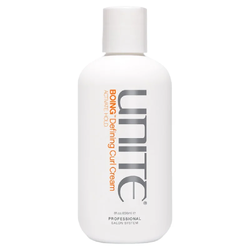 Hair care routine for frizz taming-Unite Boing Defining Curl Cream 8 oz