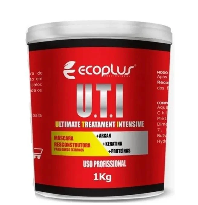 Hair care for dry loose kinky hair-UTI Ultimate Treatment Intensive D-Panthenol Collagen Hair Mask 1Kg - Ecoplus