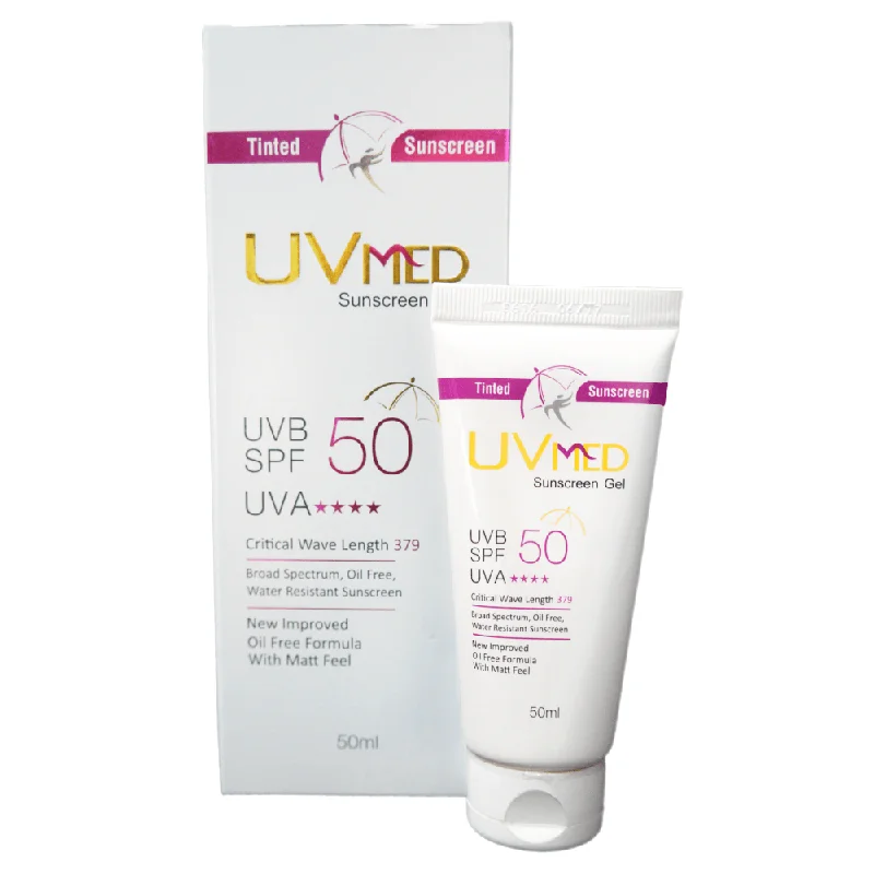 Frizz calm lotion-Uvmed Tinted Sunscreen Gel SPF 50,50ml