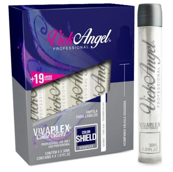 Scalp spark cream-Viva Plex Color Shield 19 Amino Acids Complex Ampoules 4x30ml - Vick Angel