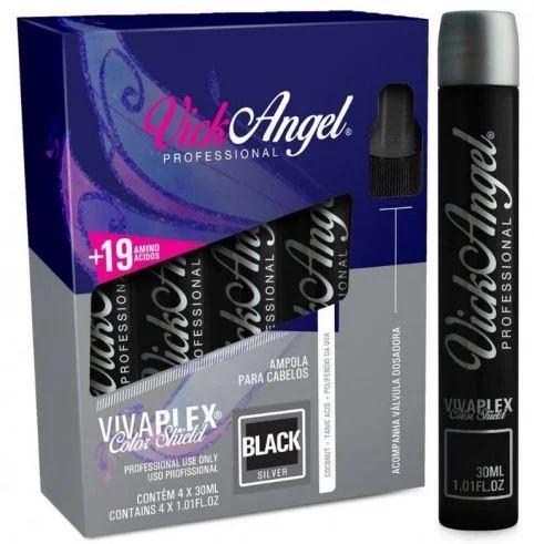 Form lotion-Viva Plex Color Shield Black Tinting 19 Amino Acids Ampoules 4x30ml - Vick Angel