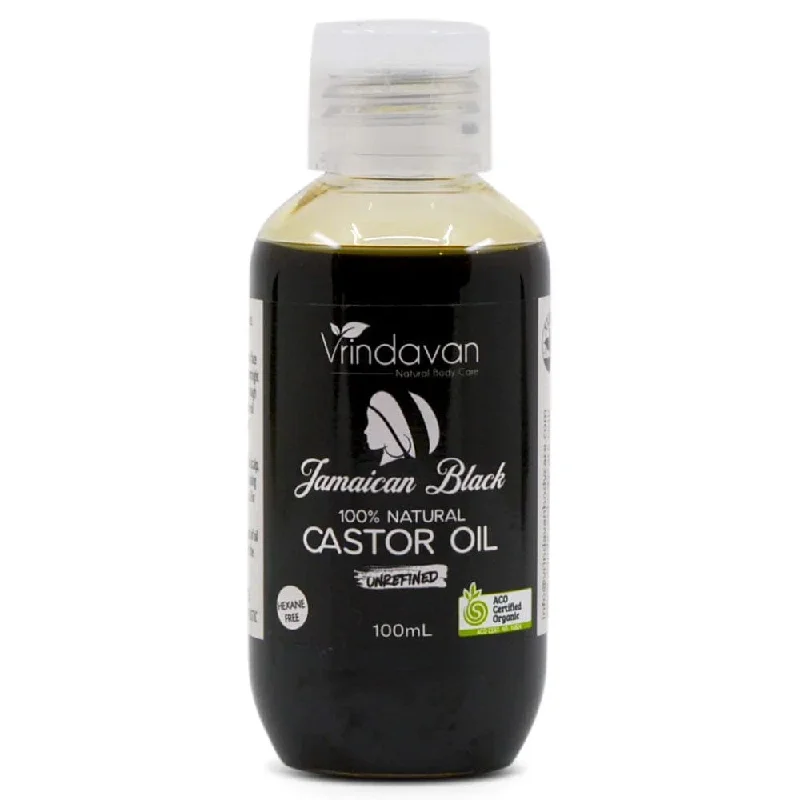 Style lotion-Vrindavan Jamaican Black Castor Oil 100ml - Extra Dark (Unrefined)