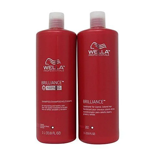 Root boosting powder-Wella Brilliance Shampoo and Conditioner 33.8 oz Duo for Thick Hair