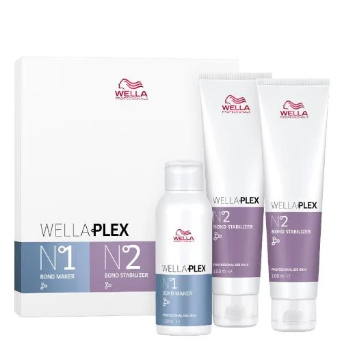 Best hair care for frizzy tight waves-Wella Wellaplex Small Kit Step 1-2 3.38 oz