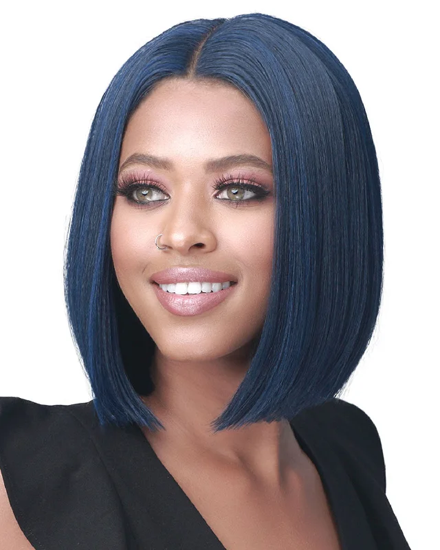 Synthetic wigs with stretch bands-Willena | Lace Front Synthetic Wig by Bobbi Boss