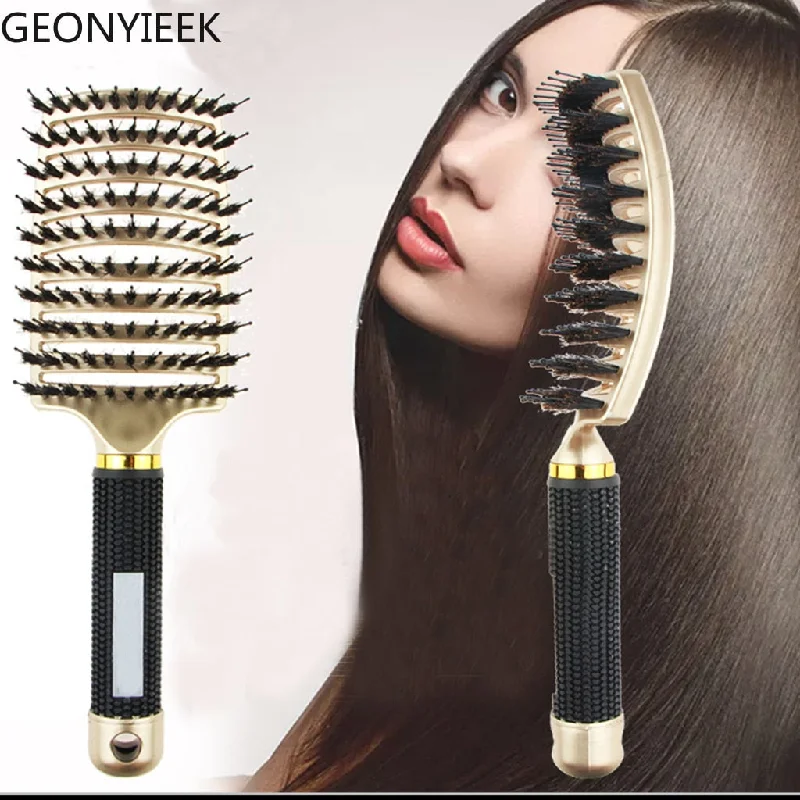 Thin-soothe lotion-Nylon Hairbrush for Salon