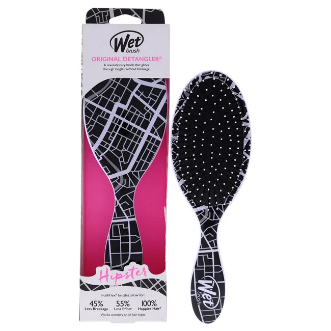 Style cream-Wet Brush Original Detangler Hipster Brush - Street Map by Wet Brush for Unisex - 1 Pc Hair Brush