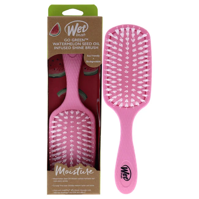 Scalp dew lotion-Wet Brush Go Green Oil Infused Shine Brush - Watermelon Seed Oil by Wet Brush for Unisex - 1 Pc Hair Brush