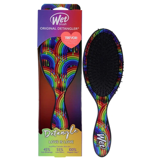 Flash cream-Wet Brush Original Detangler Pride Brush - Rainbow Drizzle by Wet Brush for Unisex - 1 Pc Hair Brush