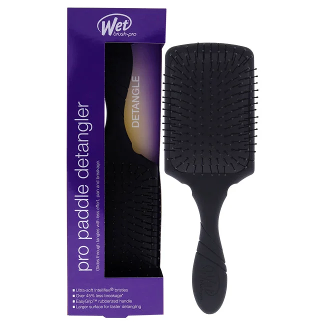 Grit sculpting lotion-Wet Brush Pro Paddle Detangler Brush - Blackout by Wet Brush for Unisex - 1 Pc Hair Brush