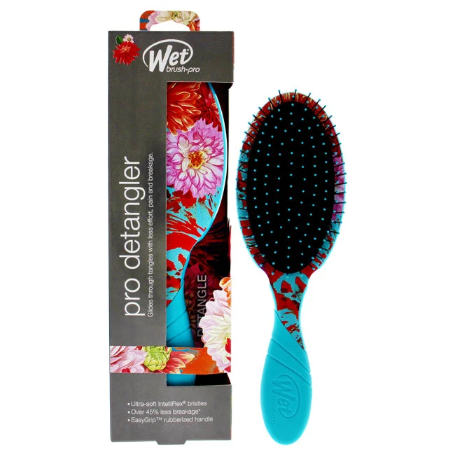 Form lotion-Wet Brush Pro Detangler Hyper Floral Brush - Teal by Wet Brush for Unisex - 1 Pc Hair Brush