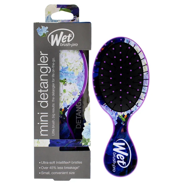 Scalp rinse lotion-Wet Brush Pro Mini Detangler Hyper Floral Brush - Purple by Wet Brush for Unisex - 1 Pc Hair Brush