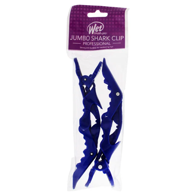 Shape cream-Wet Brush Jumbo Shark Clips - Blue by Wet Brush for Unisex - 2 Pc Hair Clips