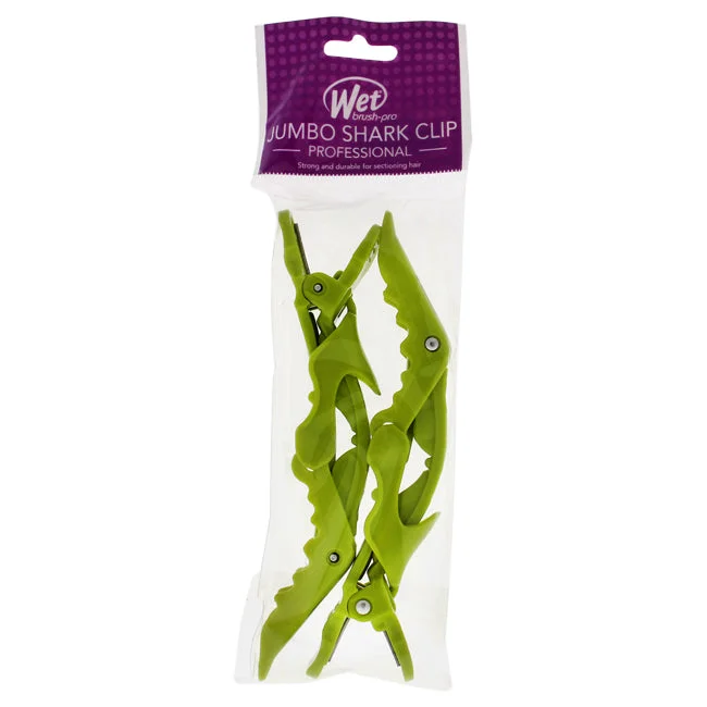 Thin-ease cream-Wet Brush Jumbo Shark Clips - Lime Green by Wet Brush for Unisex - 2 Pc Hair Clips