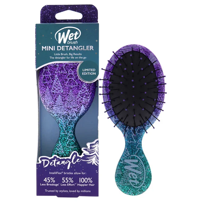 Scalp boost lotion-Wet Brush Mini Detangler Winter Glitter Brush - Holiday Trees by Wet Brush for Women - 1 Pc Hair Brush (Limited Edition)